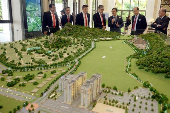 Scale model of the Setia Eco Templer township (Photo from The Star)