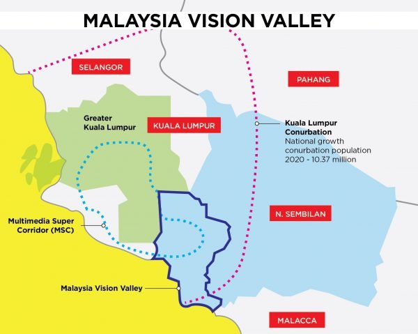 Location of the Malaysia Vision Valley (Image from Lifestyle@9)