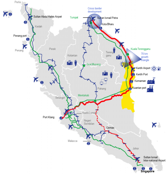 Map of the ECRL project (Image from SPAD)