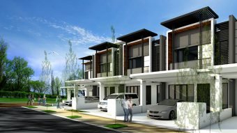 Artist's impression of one of the upcoming launches, Link Villas, by TAHPS at Bukit Puchong