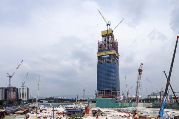 The Signature Tower at the Tun Razak Exchange development. ―Charles Pertwee/Bloomberg